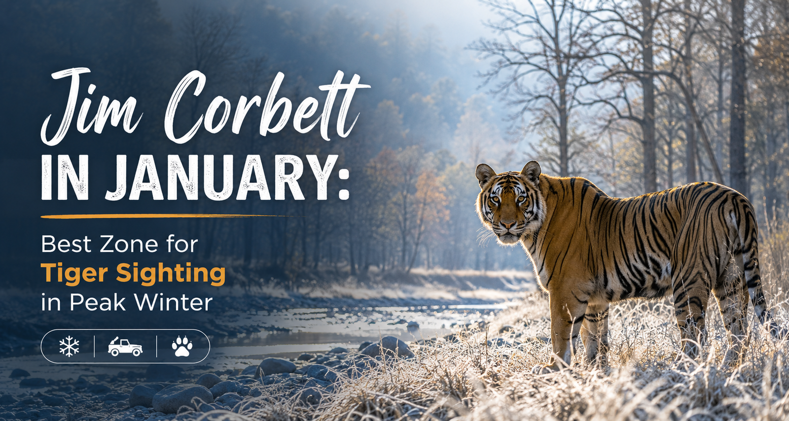 Jim Corbett in January: Best Zone for Tiger Sighting in Peak Winter